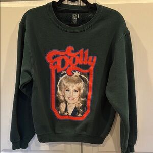 Topshop Green Dolly Sweatshirt